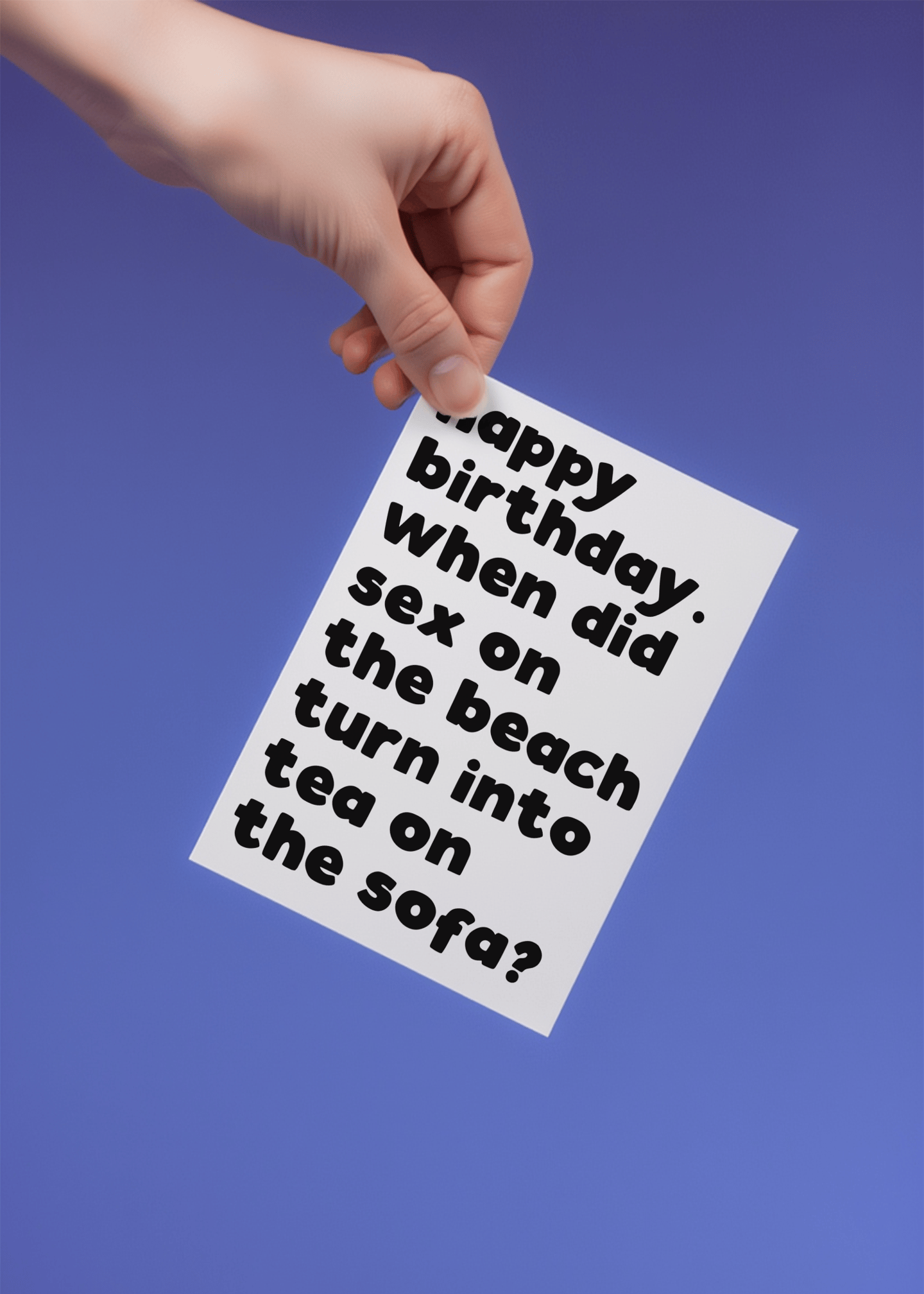 Tea on the Sofa Birthday Card mockup 4