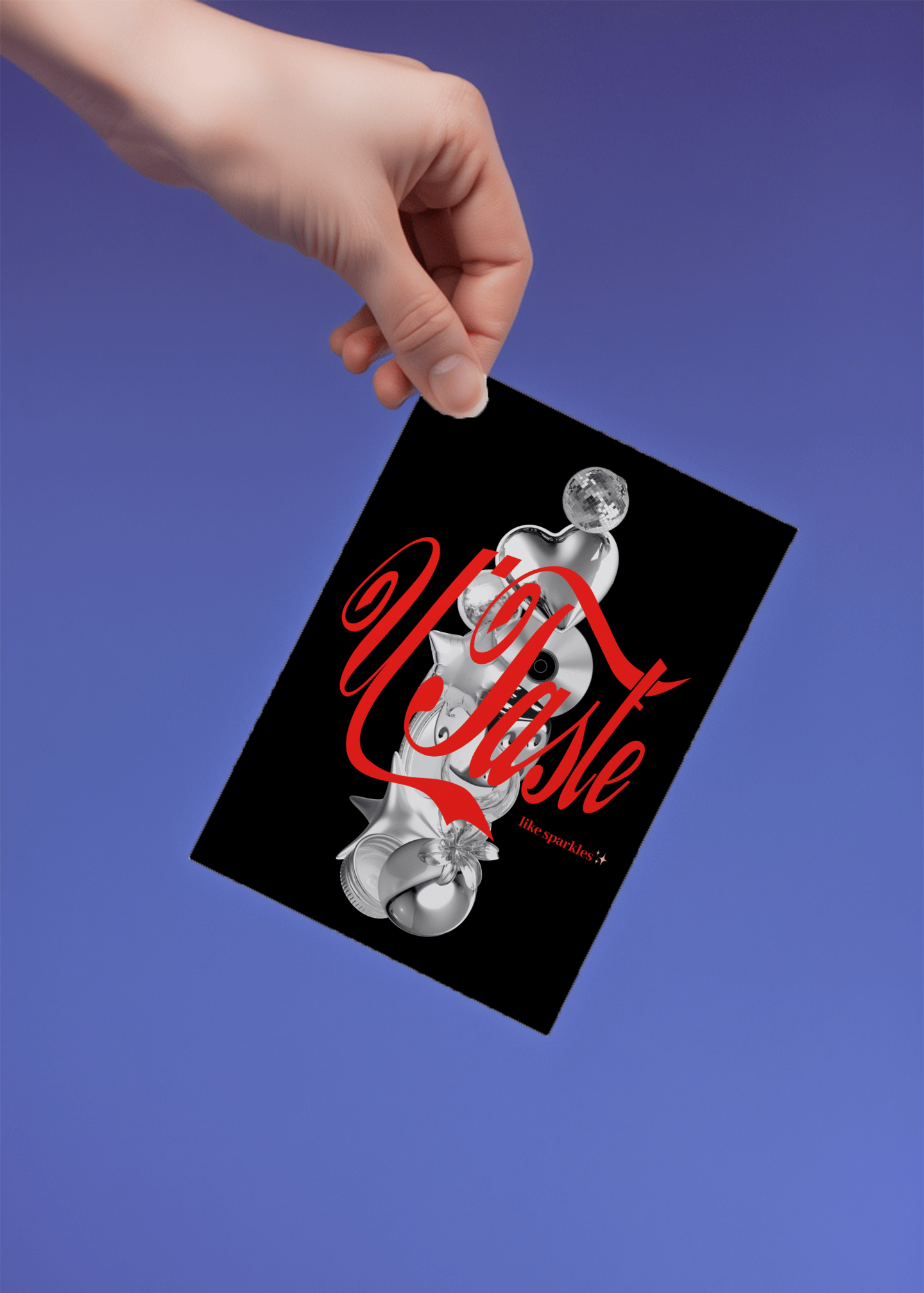 U Taste Like Sparkles Card mockup 3