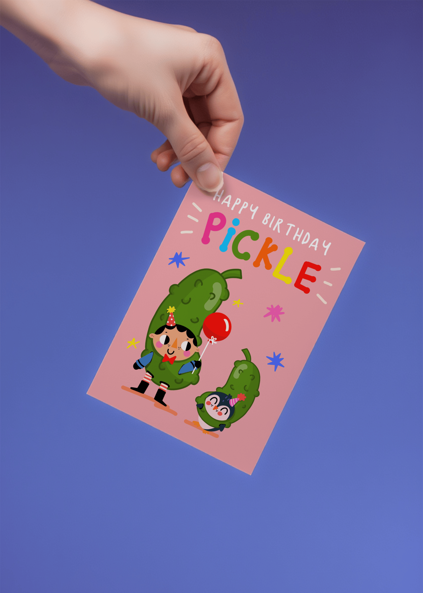 Happy Birthday Pickle mockup 4