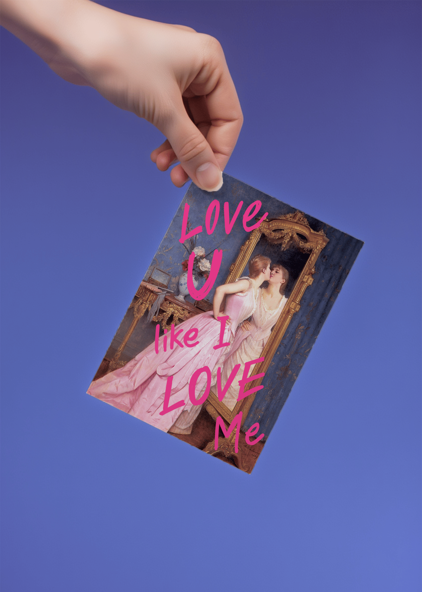 Love U Like I Love Me Card mockup 4