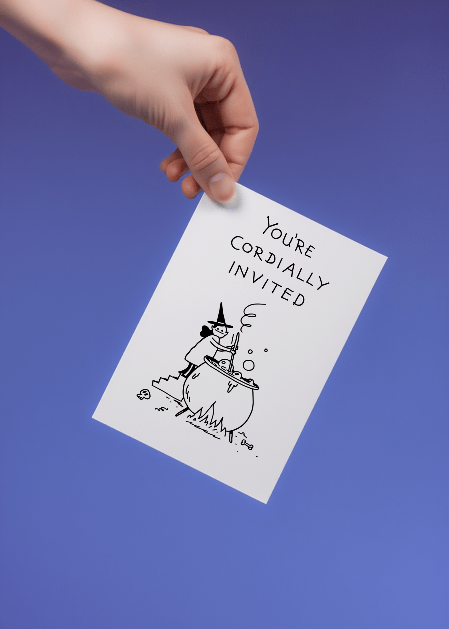 You're Cordially Invited Witch mockup 4