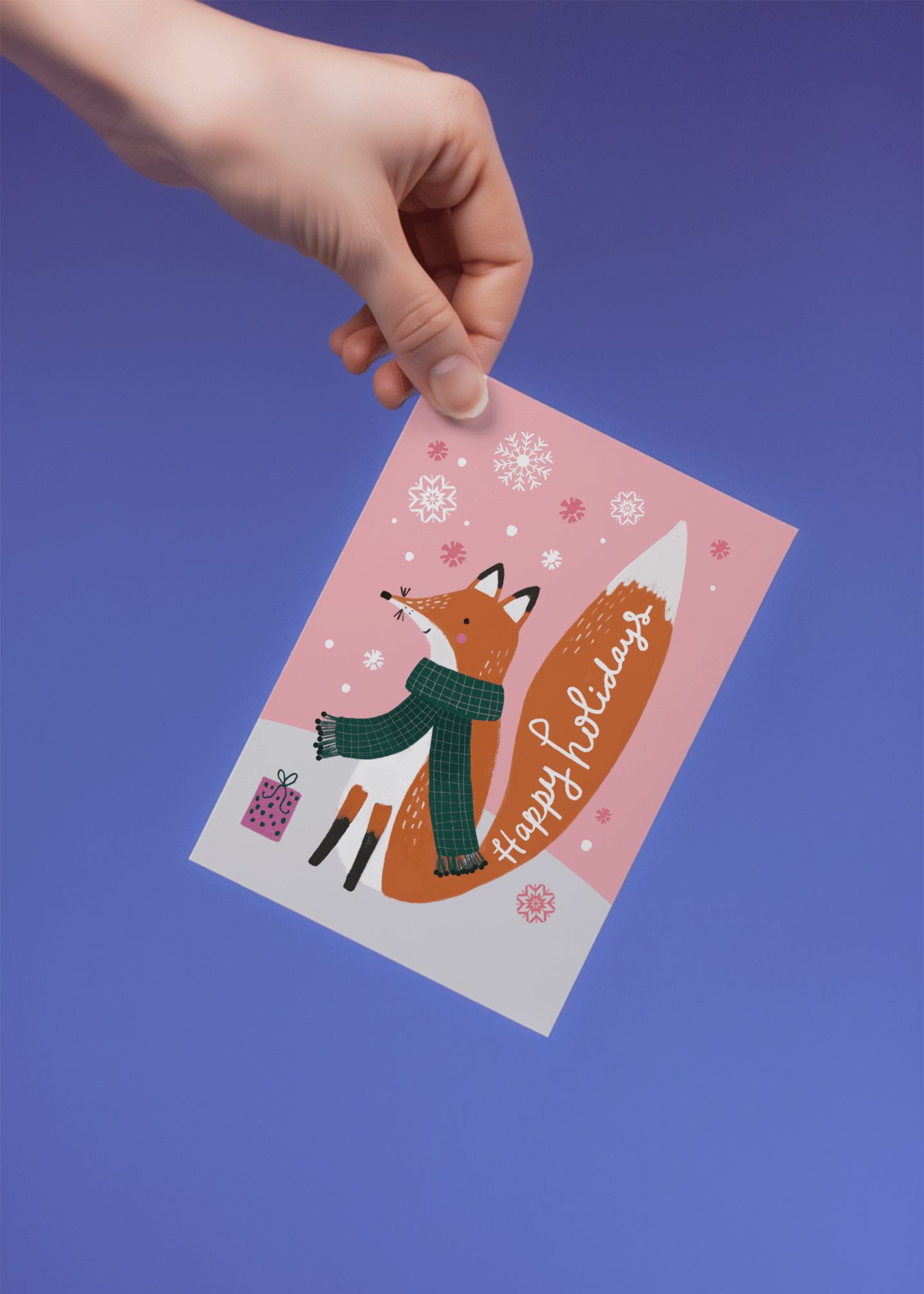 Festive Fox Holiday mockup 4