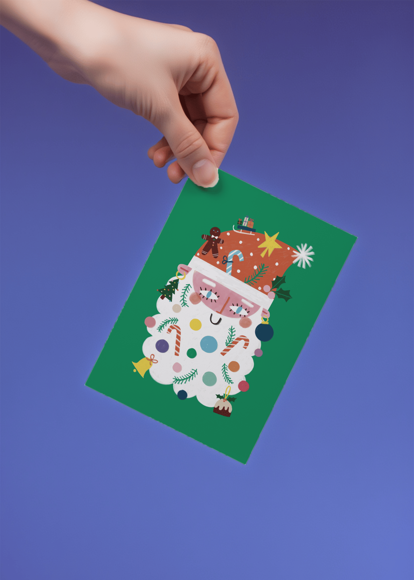 Festive Santa Beard mockup 4