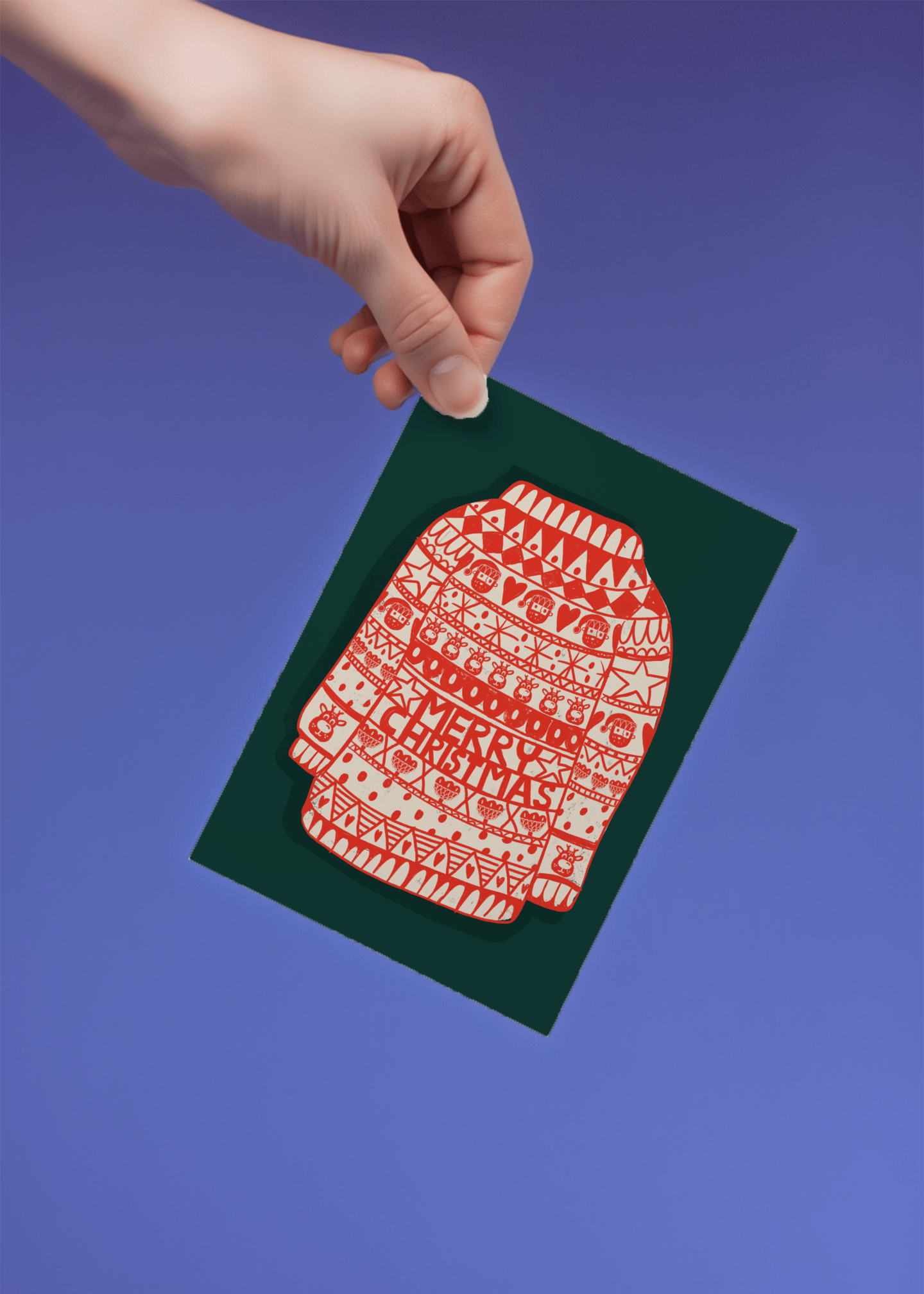 Festive Christmas Sweater mockup 4