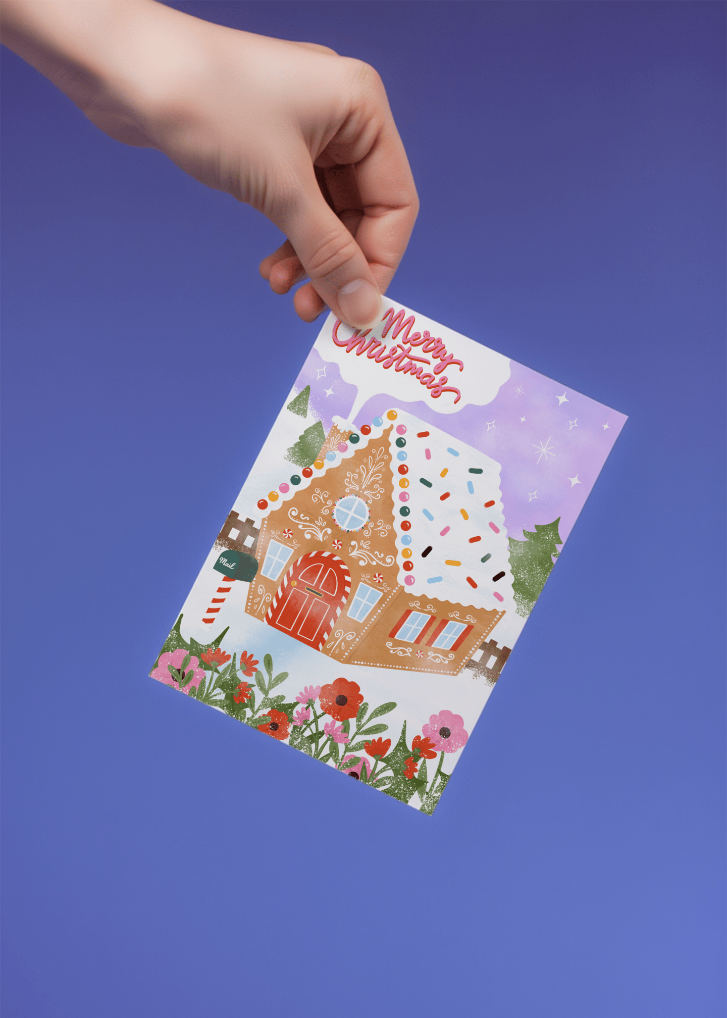 Gingerbread Christmas House mockup 4