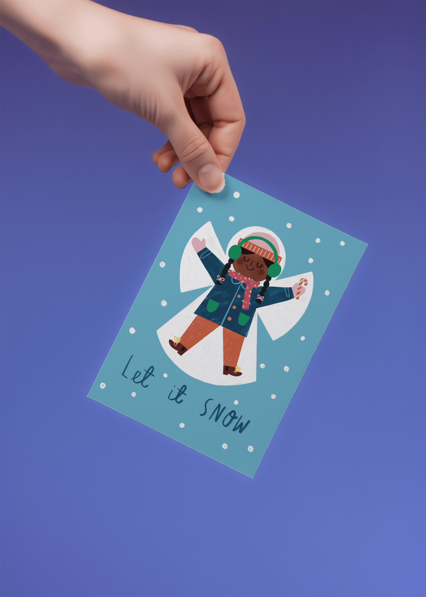 Let It Snow Angel mockup 4