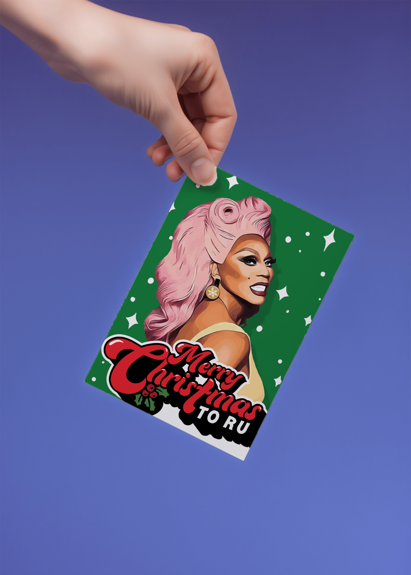 RuPaul Christmas mockup 4