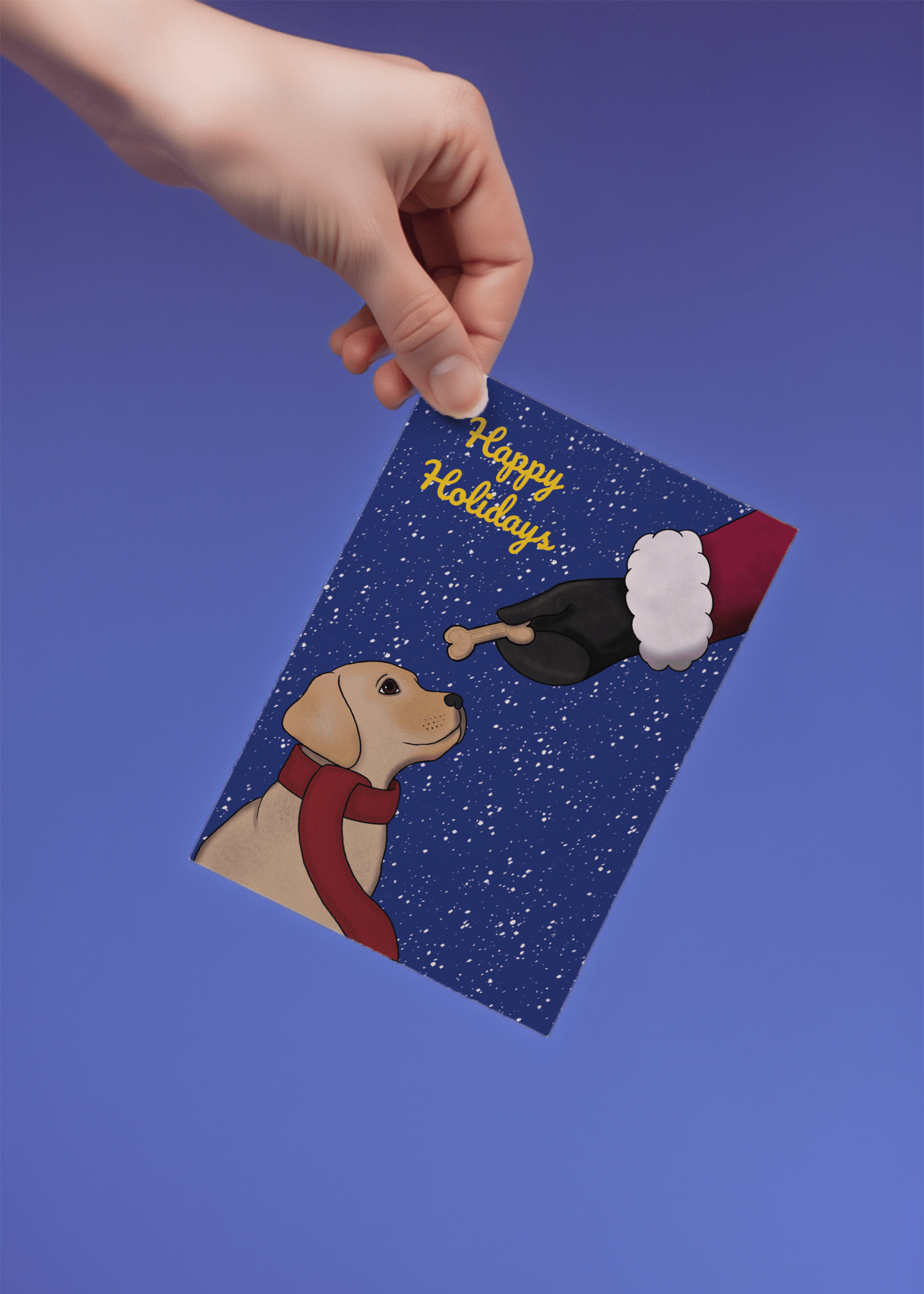 Festive Puppy Holiday mockup 4