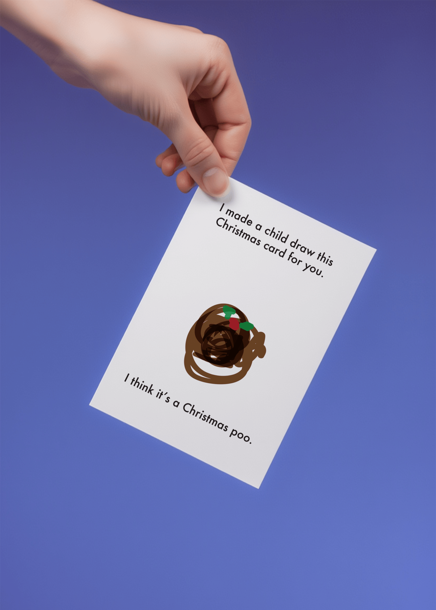 Child's Christmas Poo mockup 4