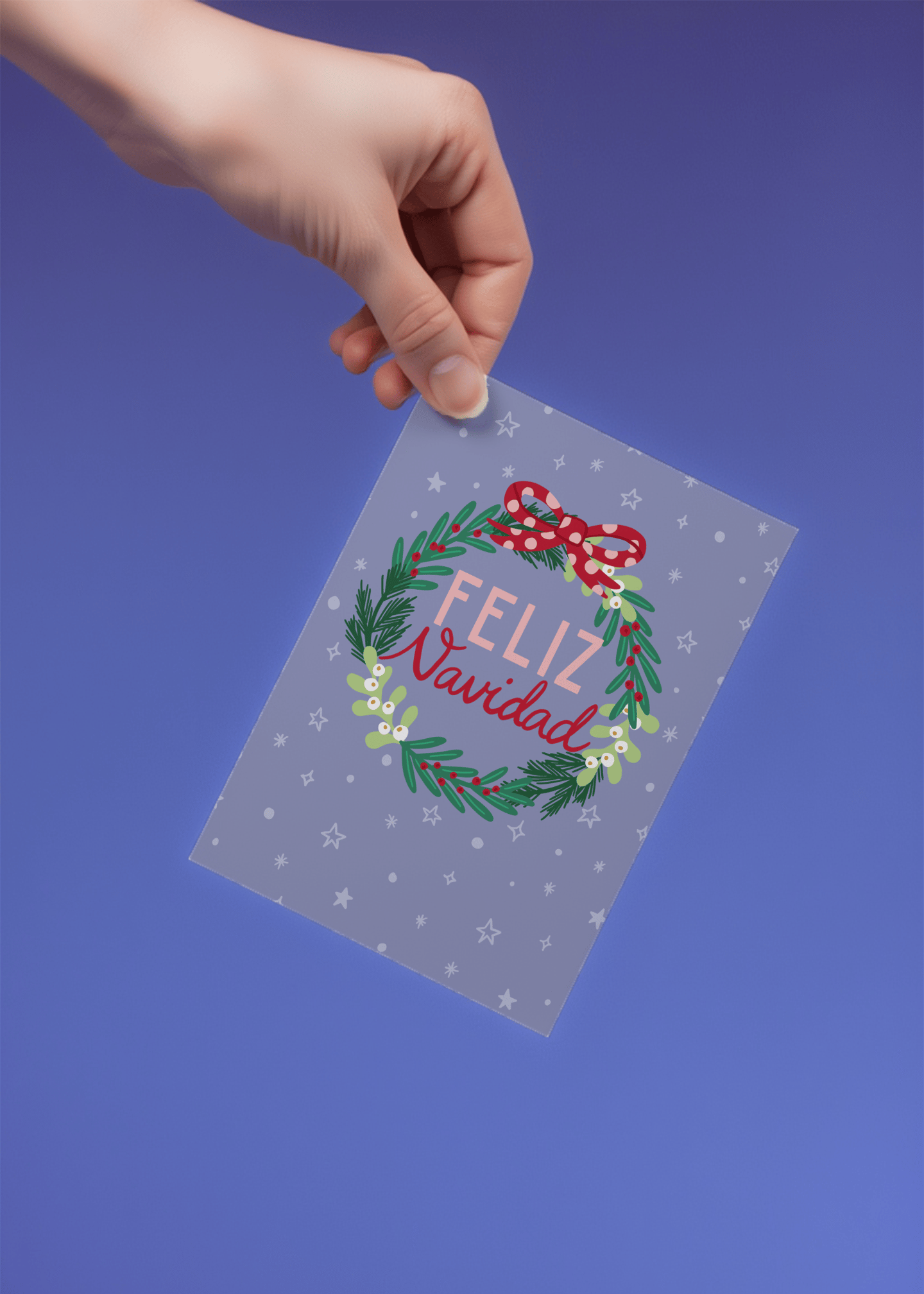 Holiday Wreath Greetings mockup 4