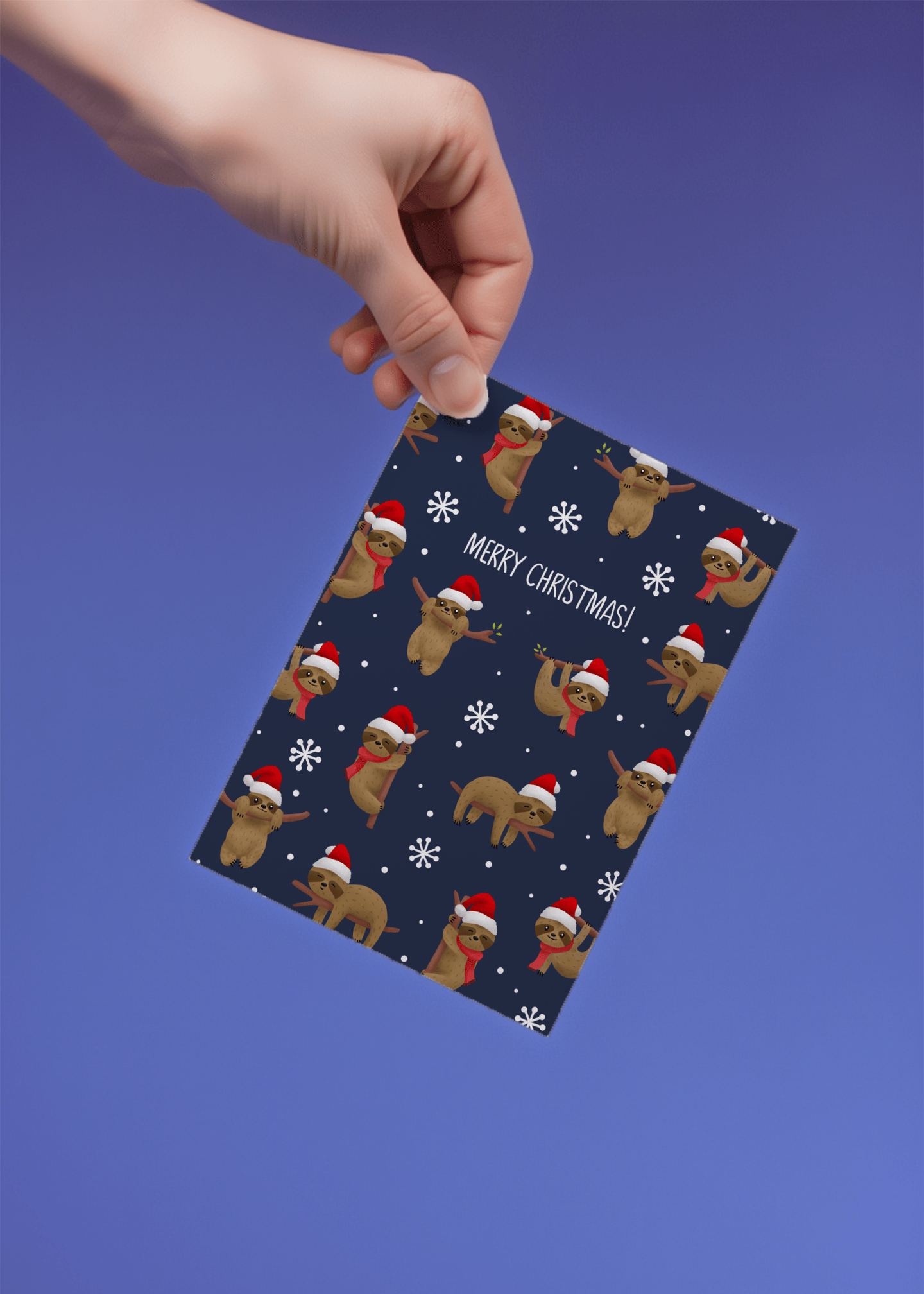 Merry Slothmas mockup 4