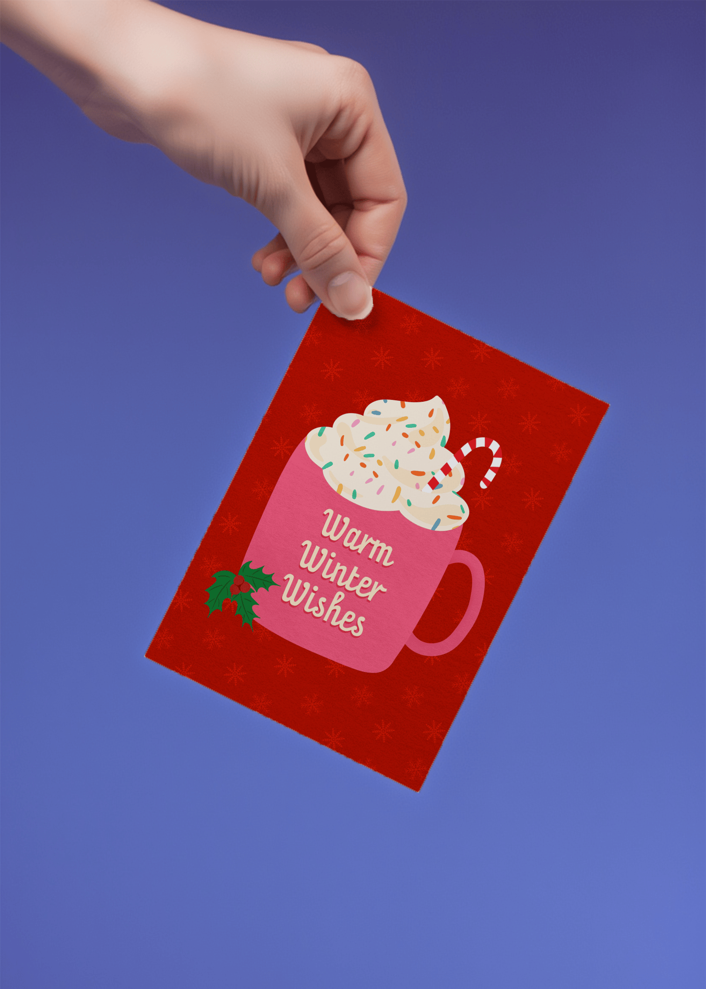 Warm Winter Christmas Wishes mockup 4