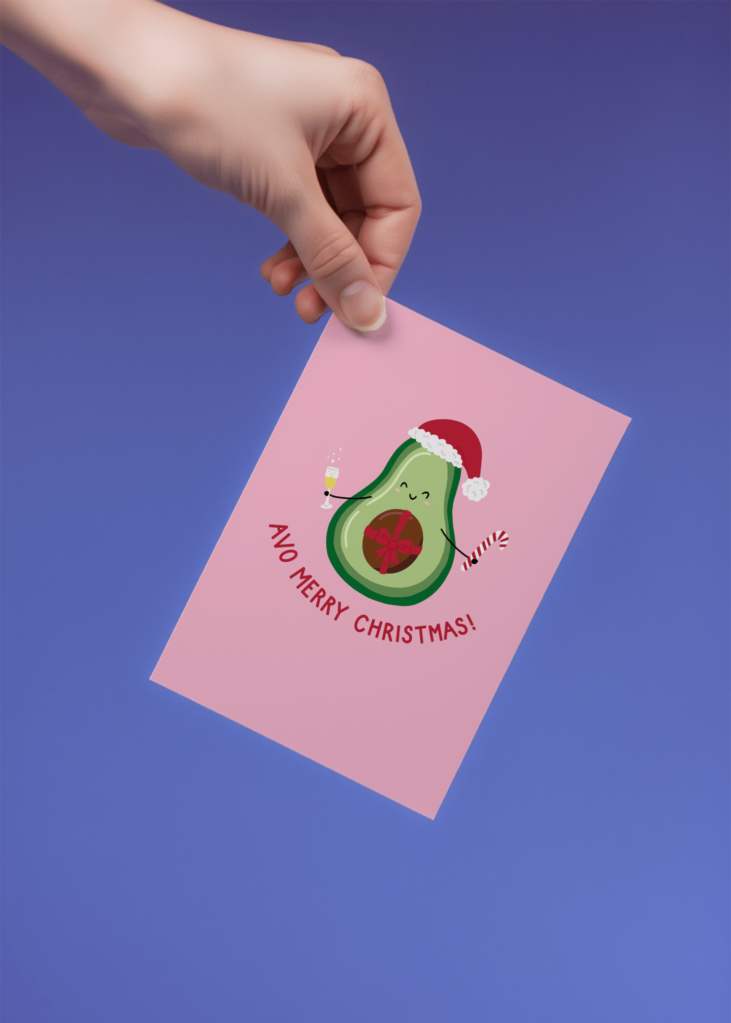 Avocado Christmas Joy mockup 4