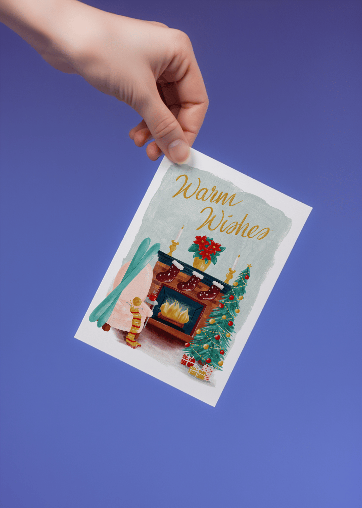 Warm Wishes by the Fireside mockup 4