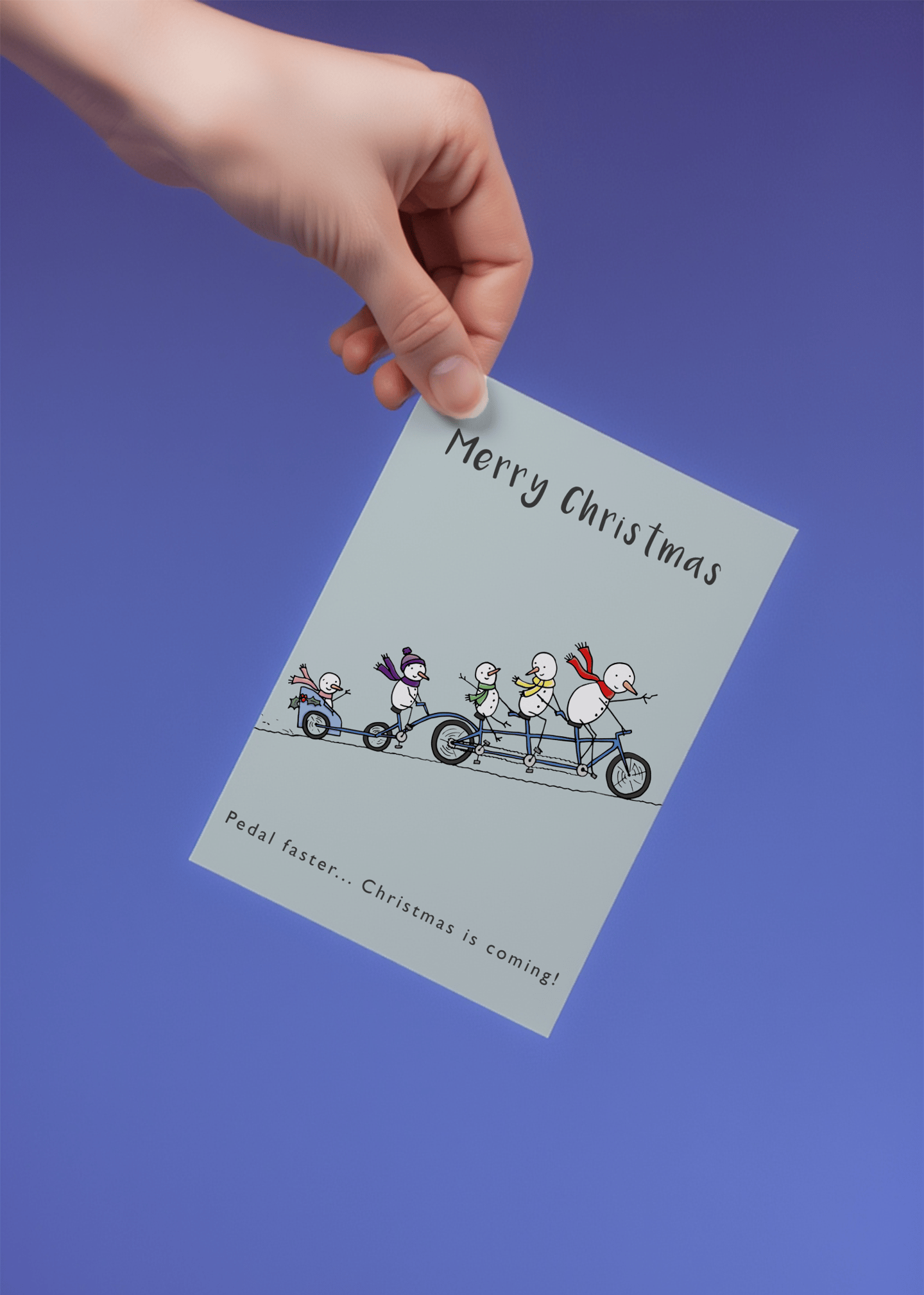 Pedal Faster... Christmas is Coming! mockup 4