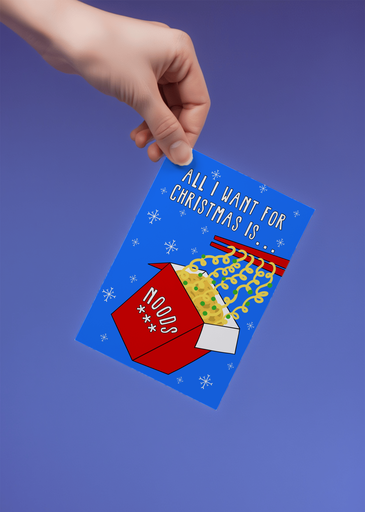 All I Want for Christmas Is Noods mockup 4