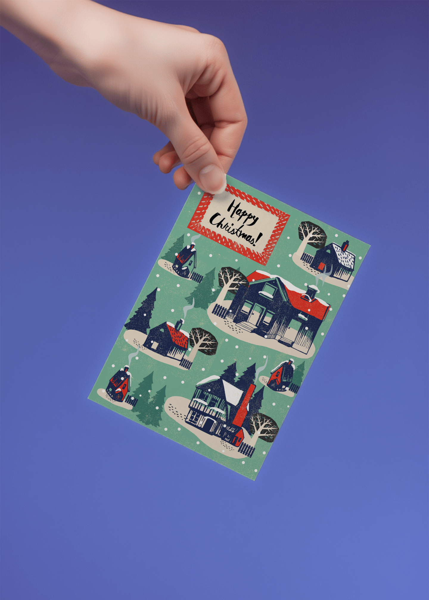 Winter Village Houses mockup 4