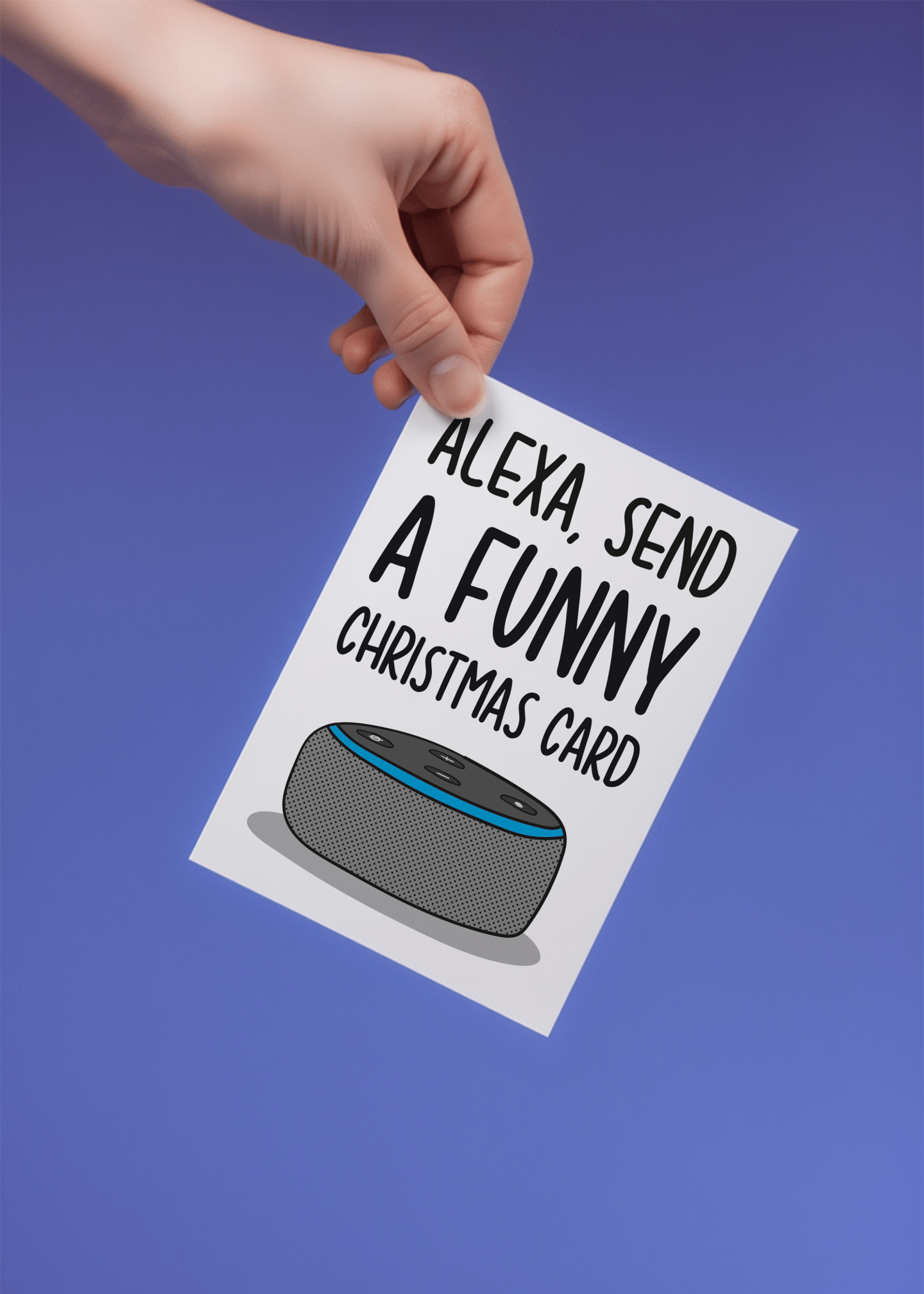 Alexa Funny Christmas Card mockup 4