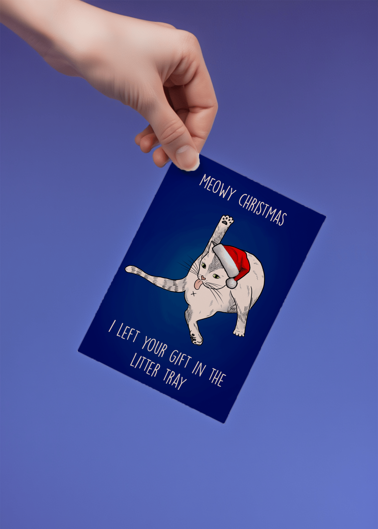 Meowy Christmas Litter Tray mockup 4