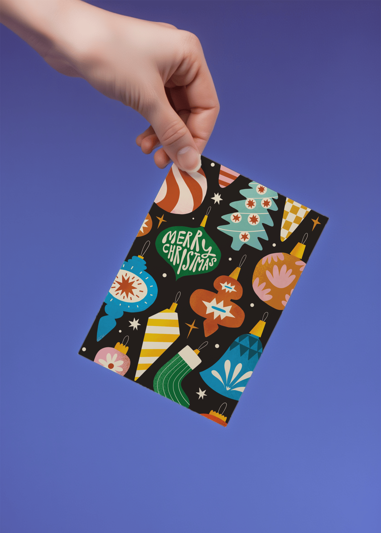Merry Christmas Ornaments mockup 4