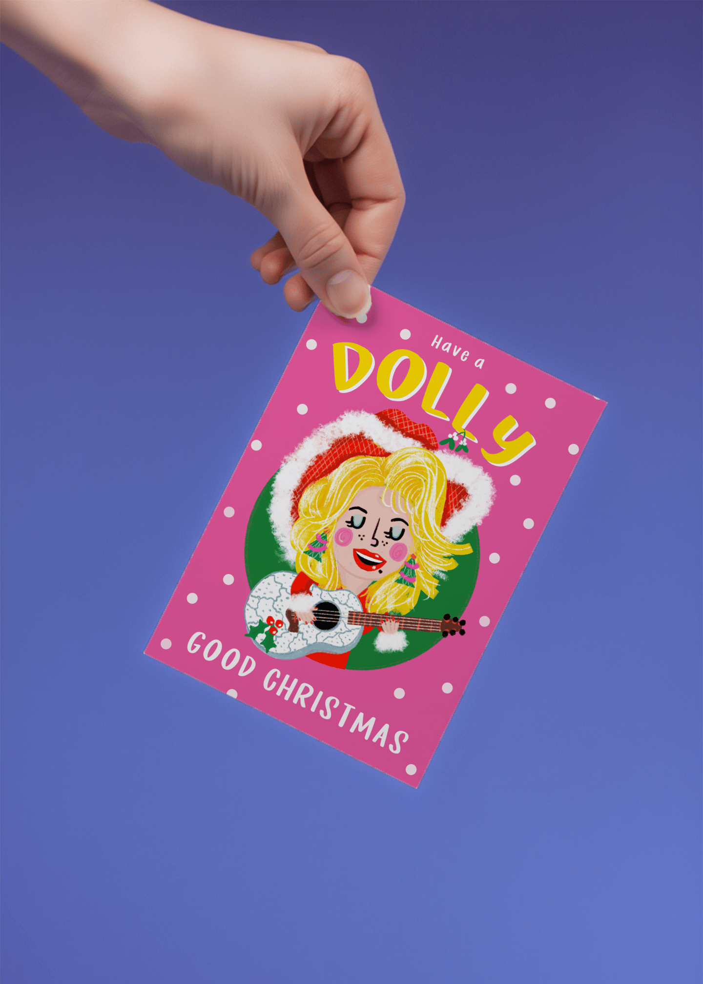 Dolly Christmas Card mockup 4