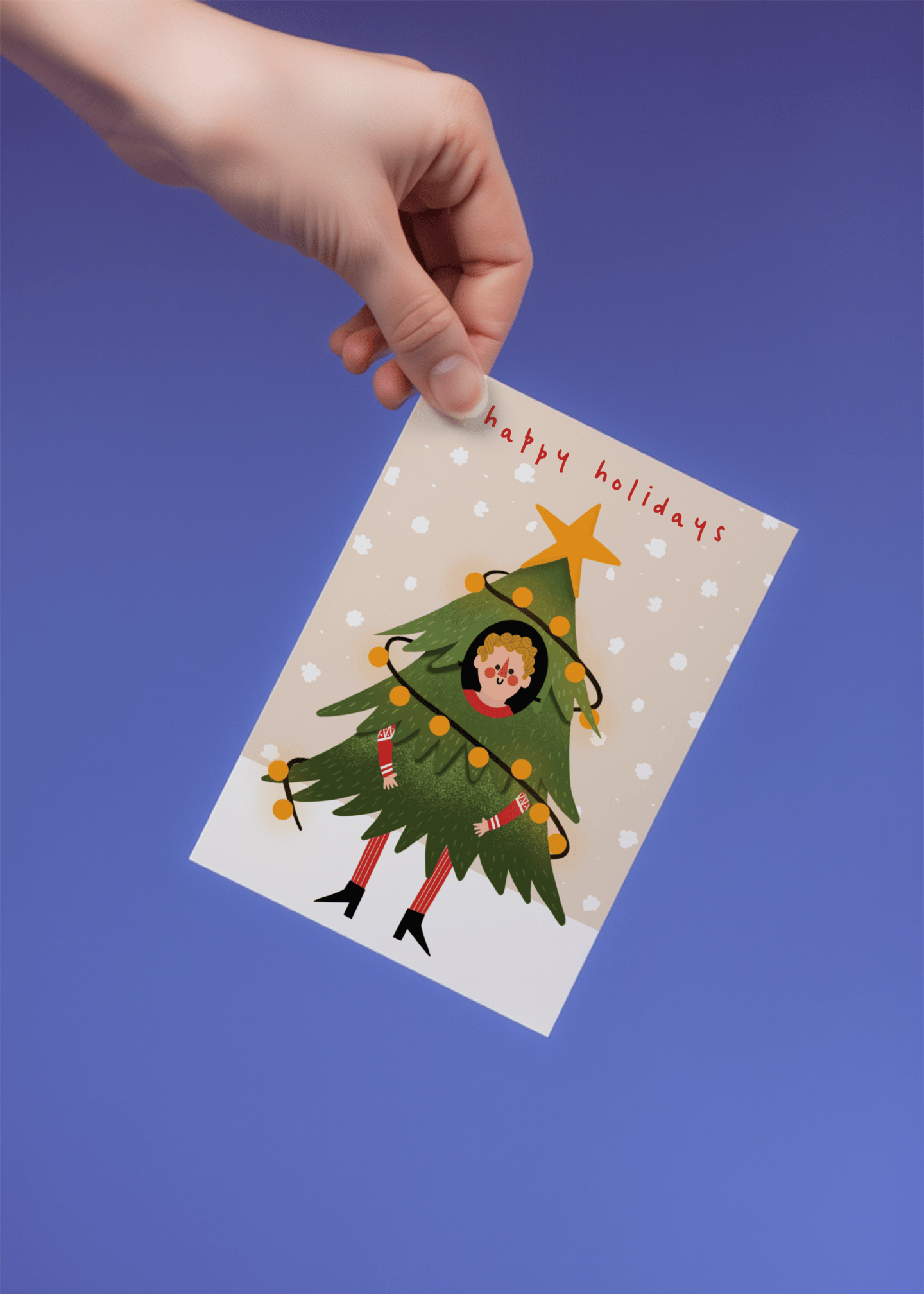 Happy Holidays Tree mockup 4