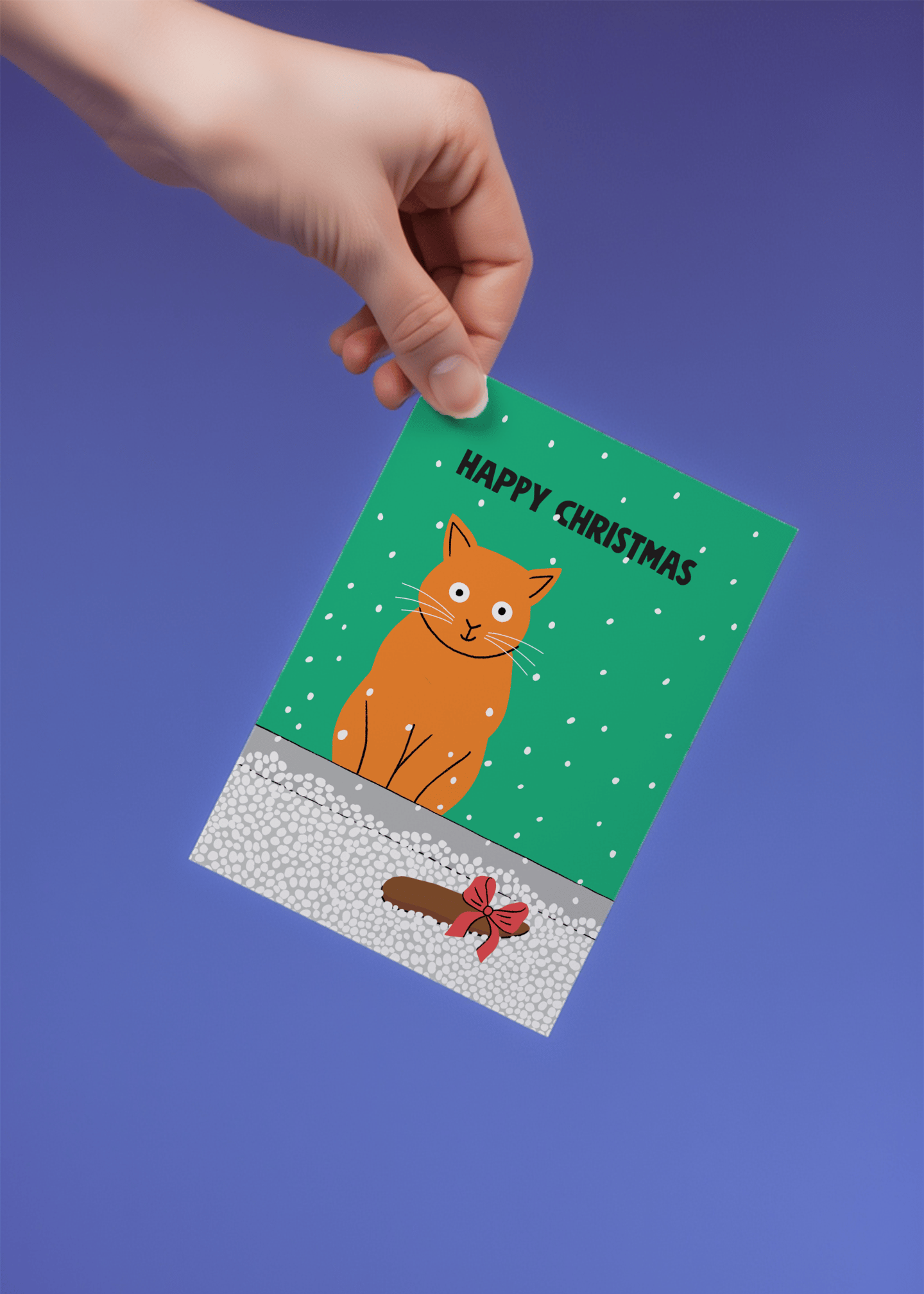Christmas Cat mockup 4