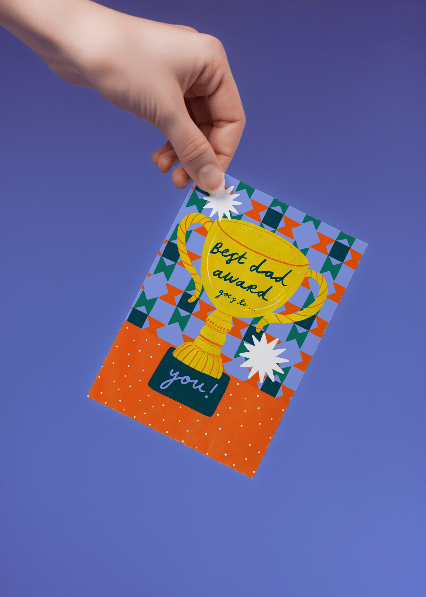 Best Dad Award Trophy mockup 4
