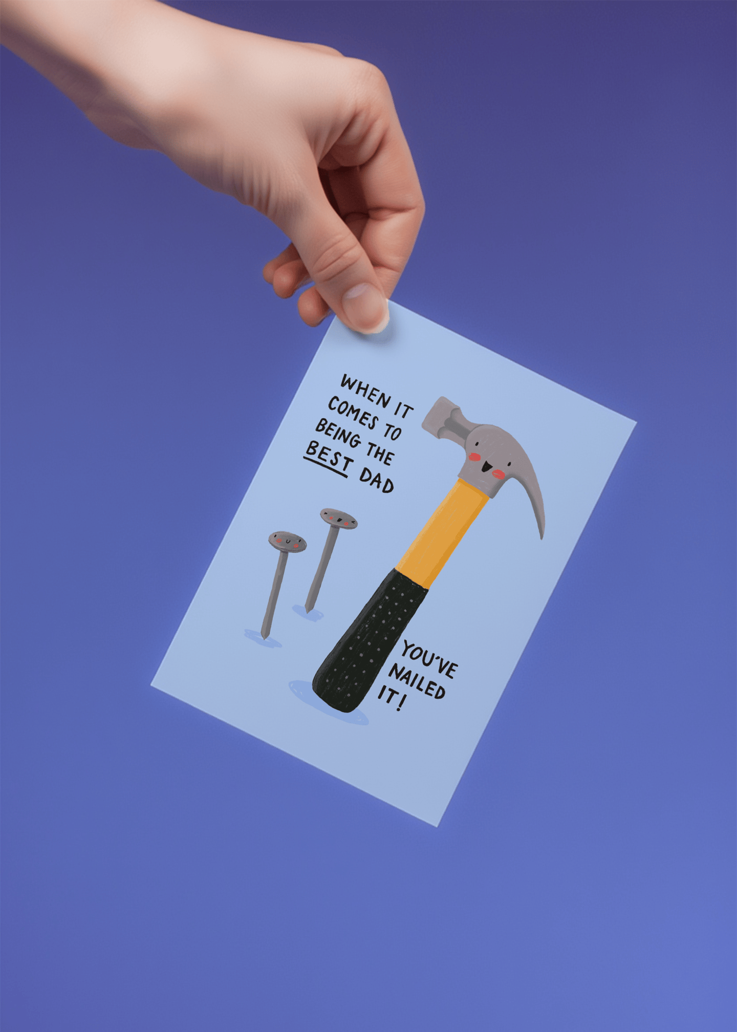 You've Nailed It Dad Card mockup 4