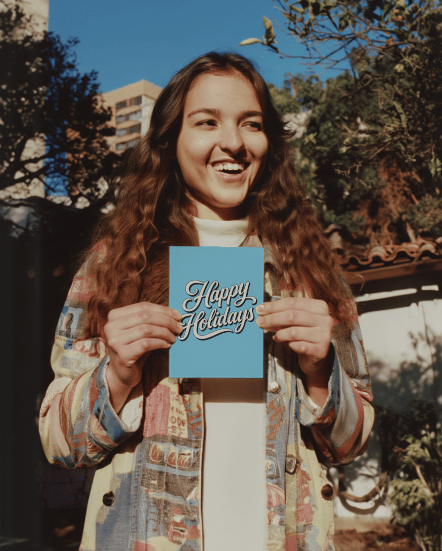 Cheerful Holiday Wishes mockup 6