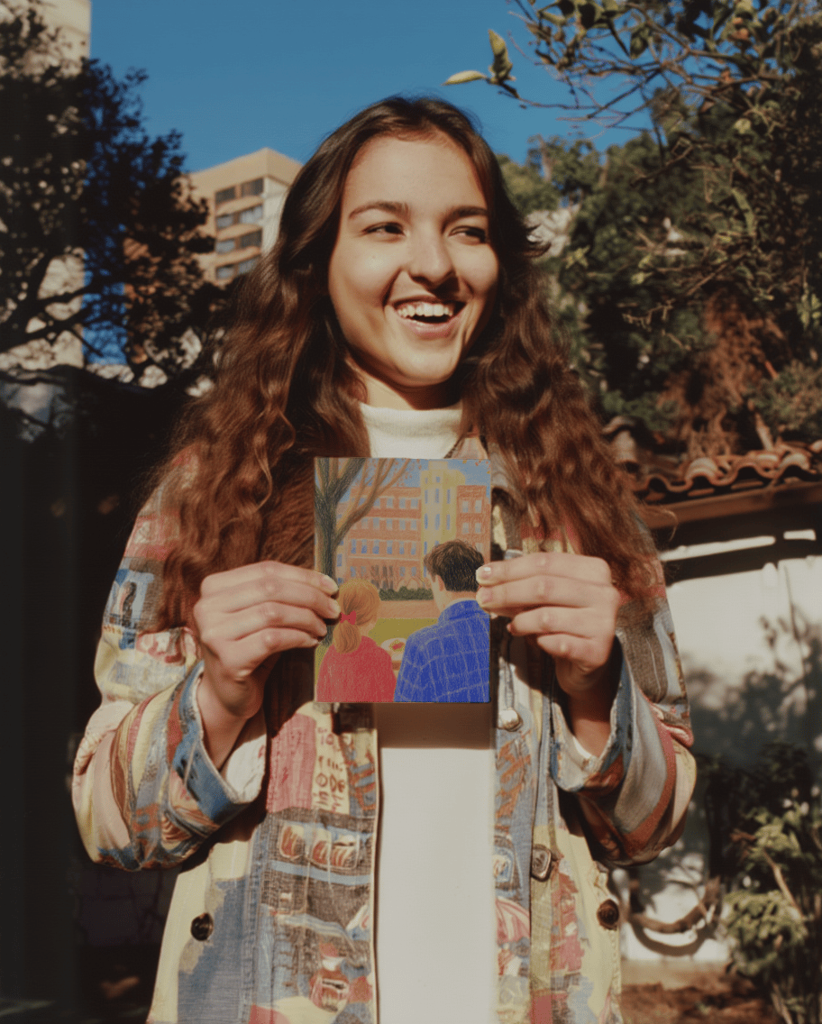 Breakfast in the Park Father's Day Card mockup 6