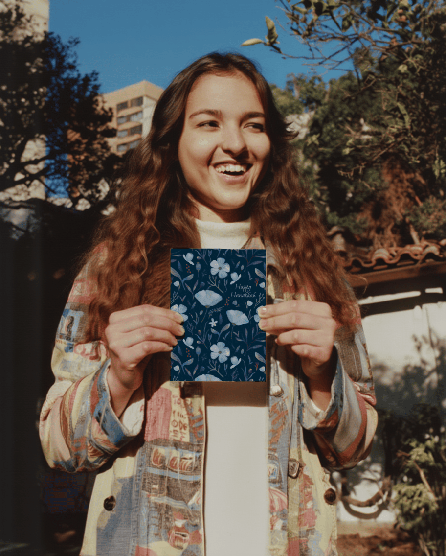 Botanical Happy Hanukkah mockup 6