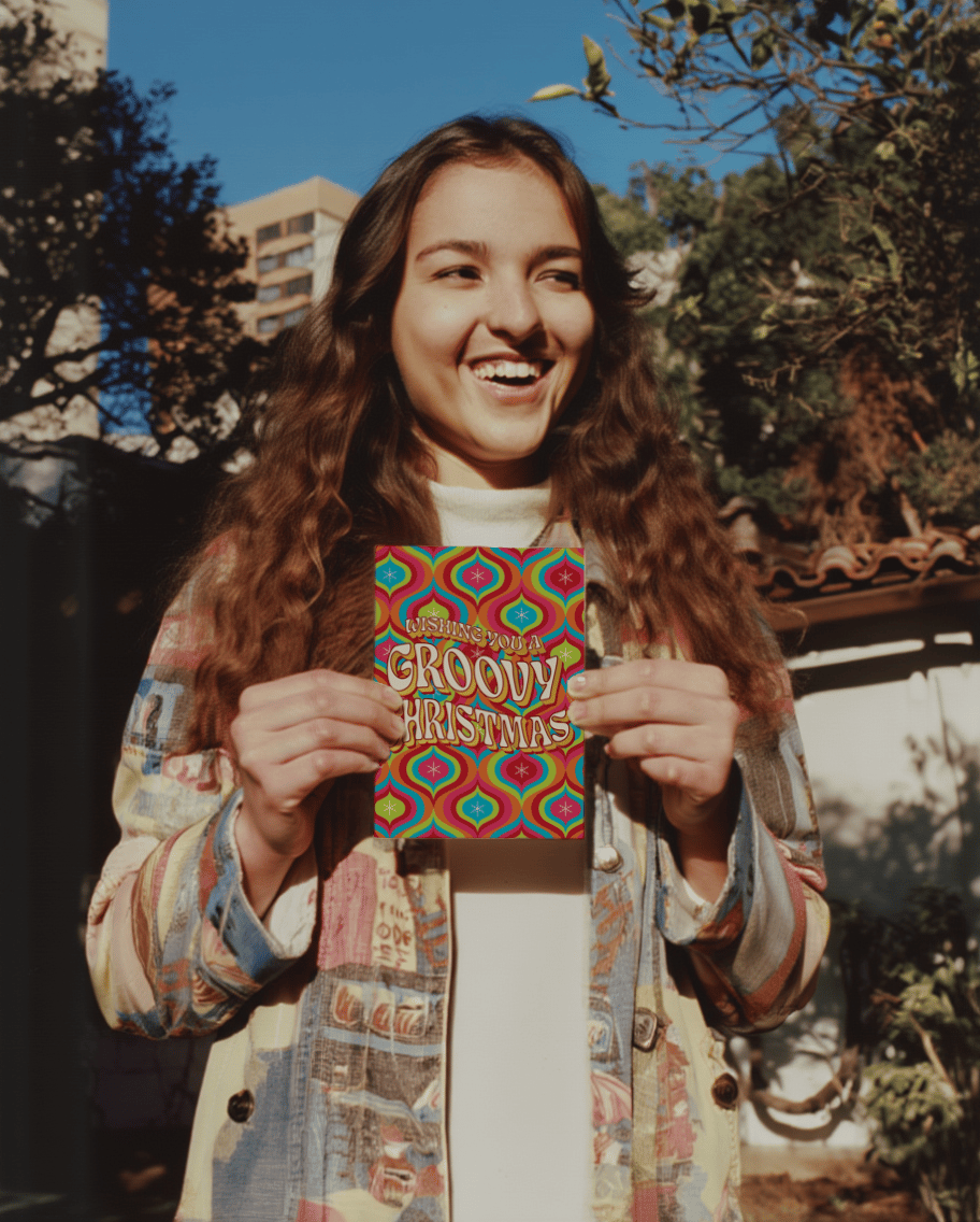 Wishing You a Groovy Christmas mockup 5