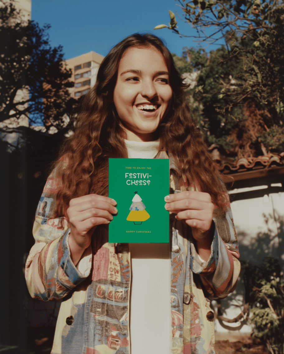 Time to Enjoy the Festivi-Cheese Card mockup 5
