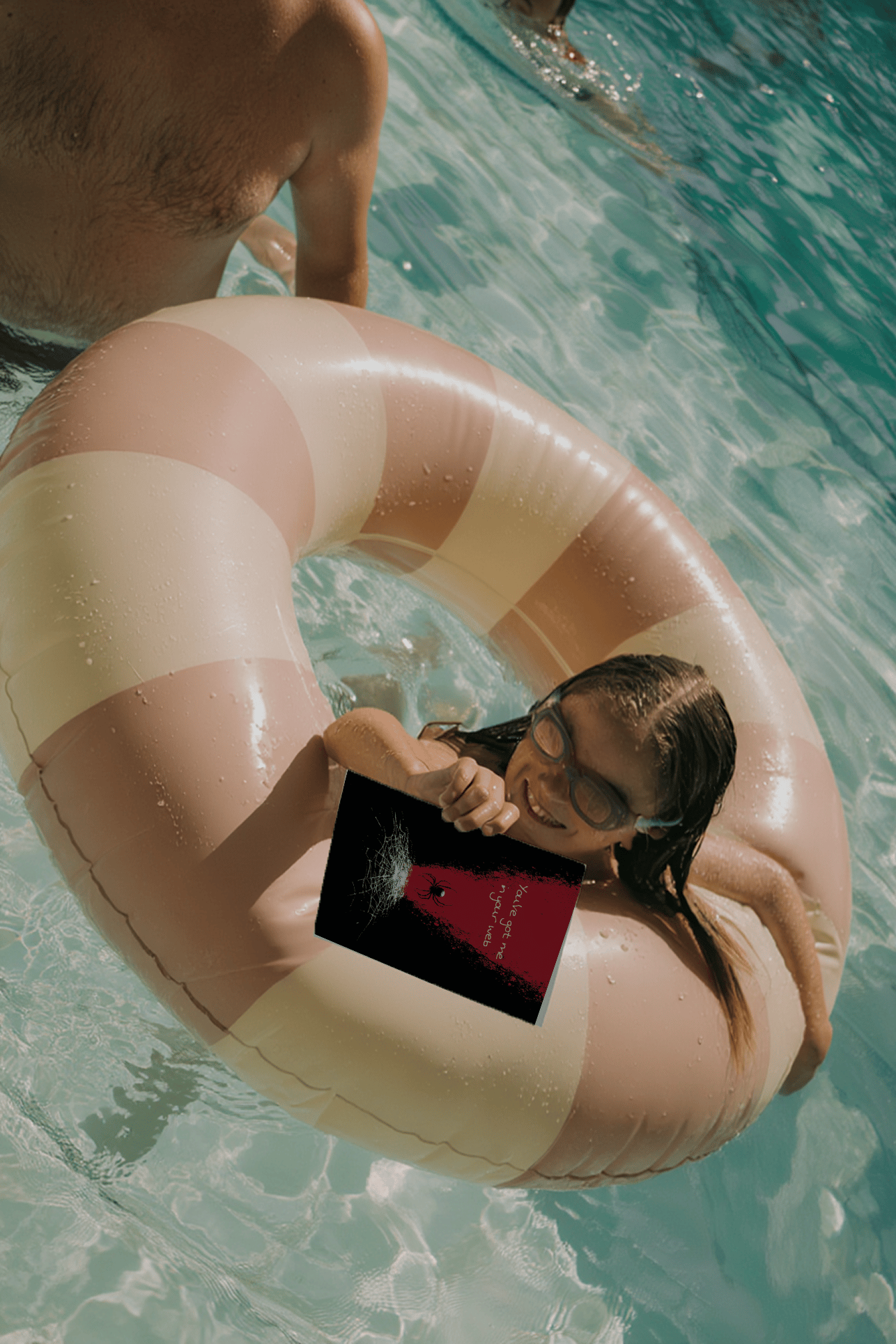 Caught in Your Web Love Card mockup 6