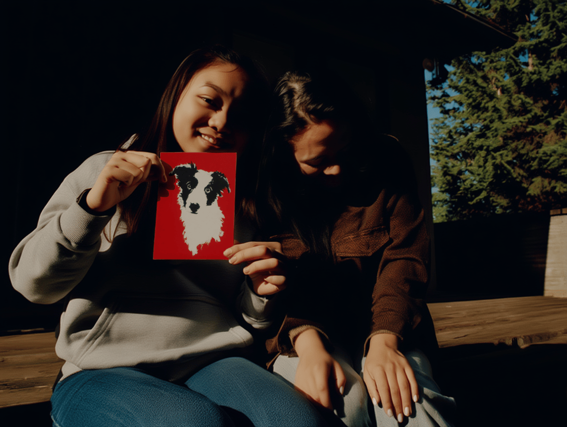 border collie illustration mockup 6