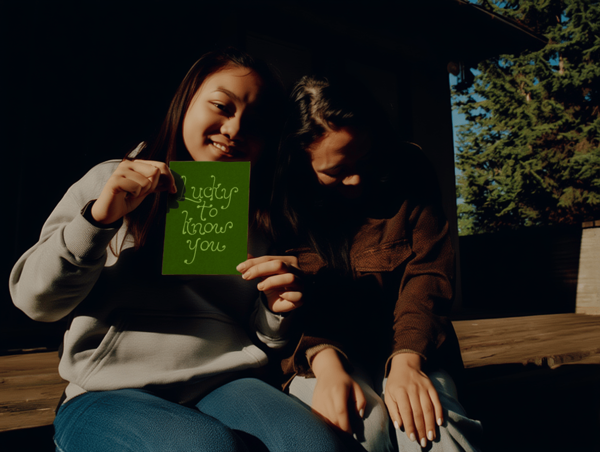 Lucky to Know You Card mockup 6