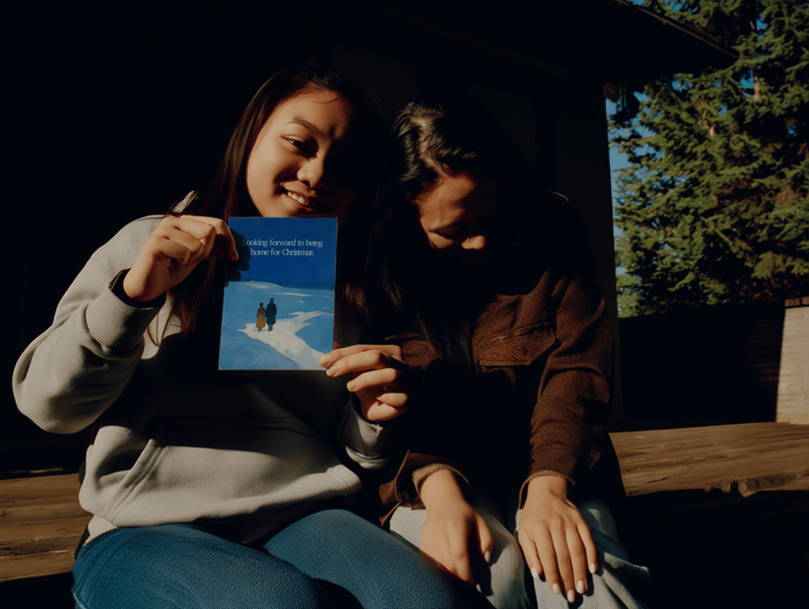 Home for Christmas Card mockup 6