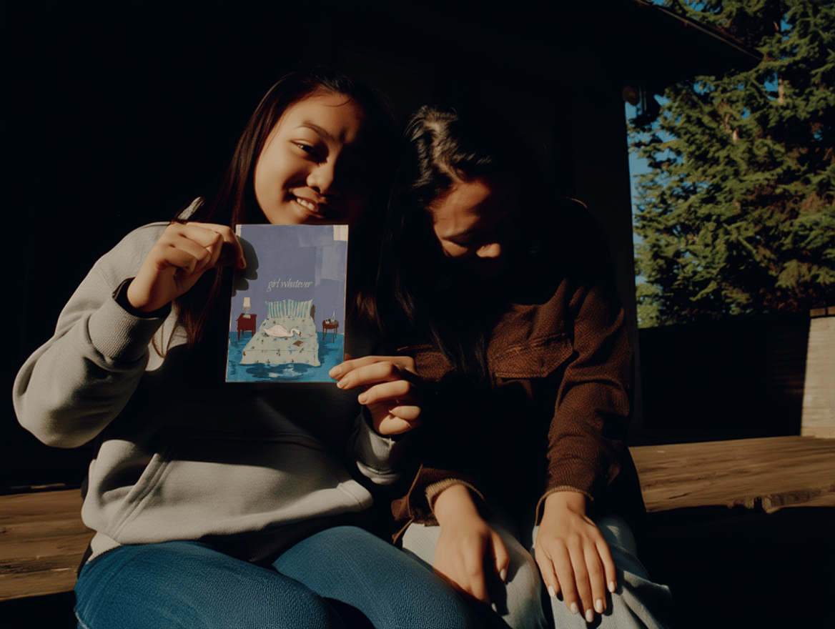 girl whatever card mockup 6