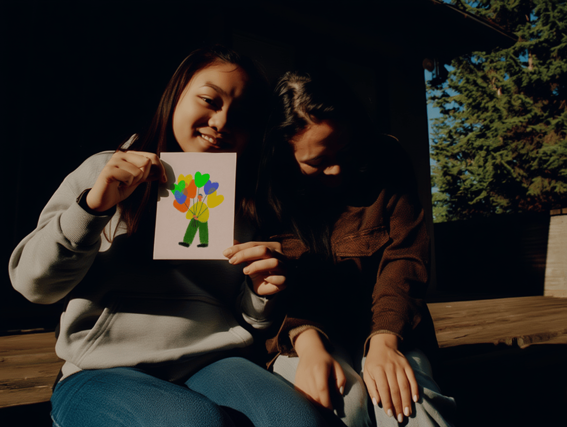 Vibrant Heart Balloon Surprise mockup 6