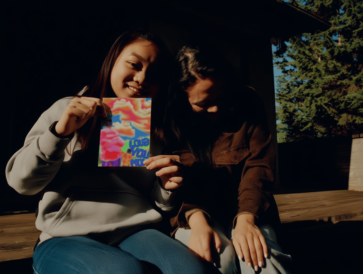 Love You Mom Cloud Card mockup 6