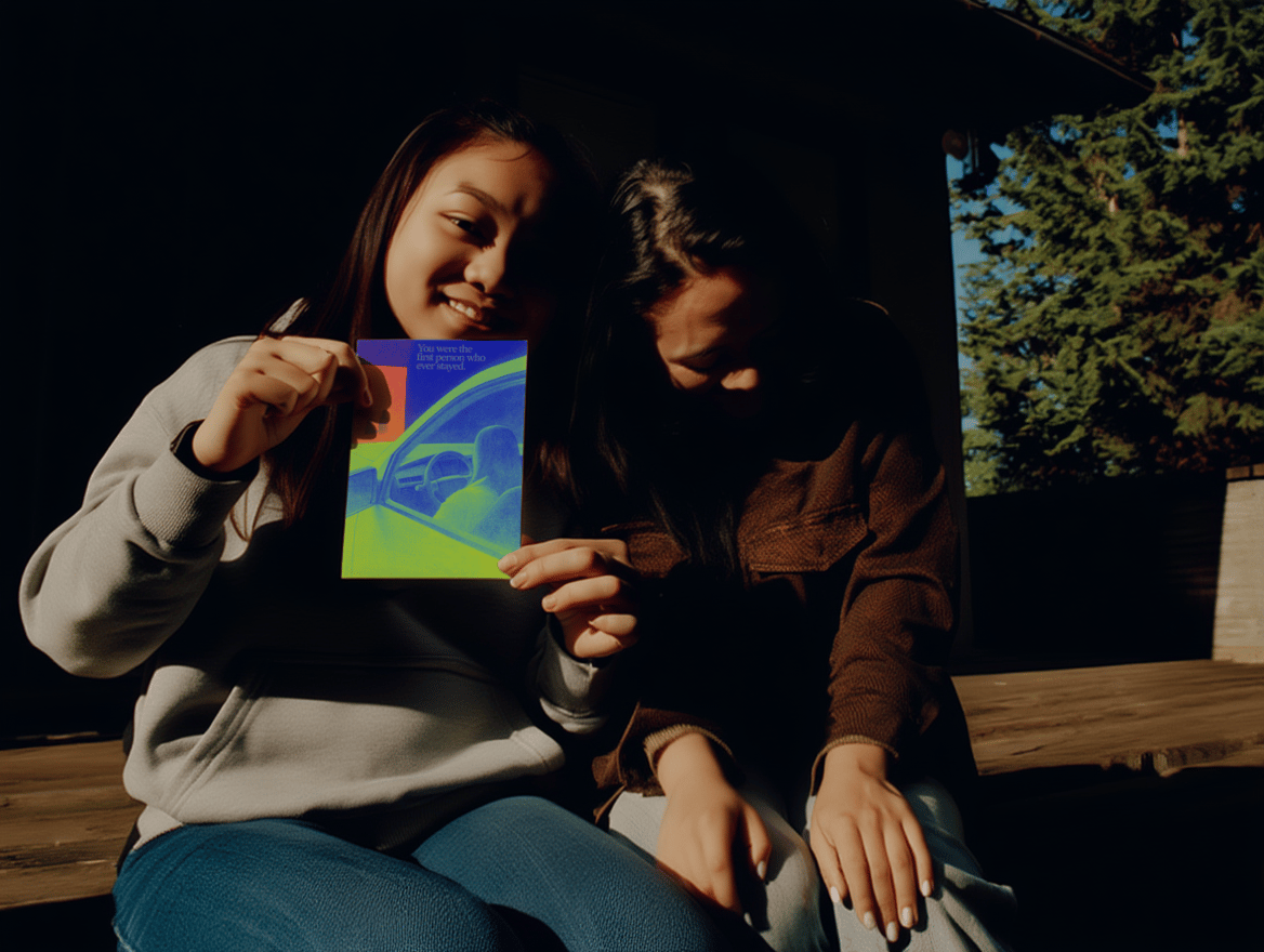 First Person Who Stayed Card mockup 6