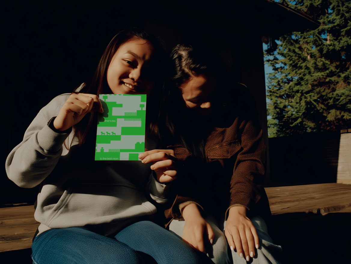 Best Mom Block City Card mockup 6