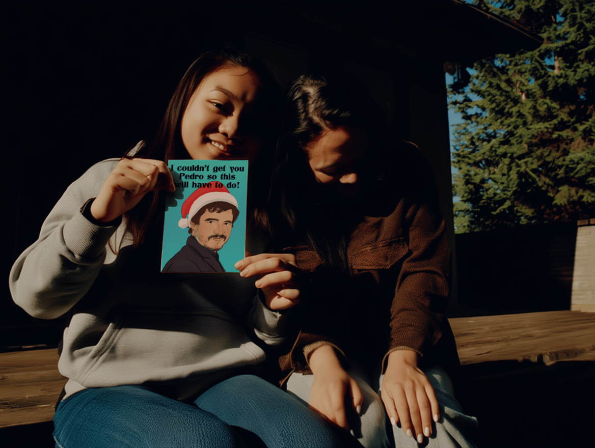 Pedro Pascal Christmas mockup 6