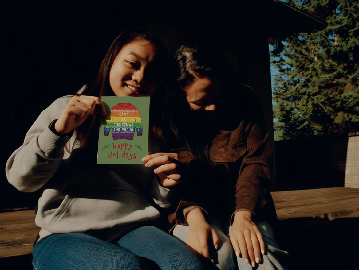 Camp as Christmas and Proud mockup 6