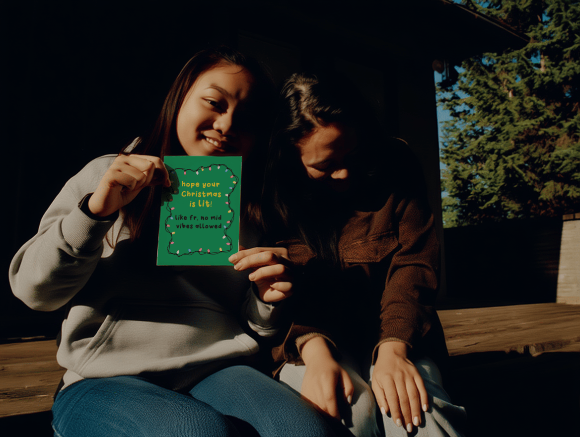 Hope Your Christmas is Lit Card mockup 6
