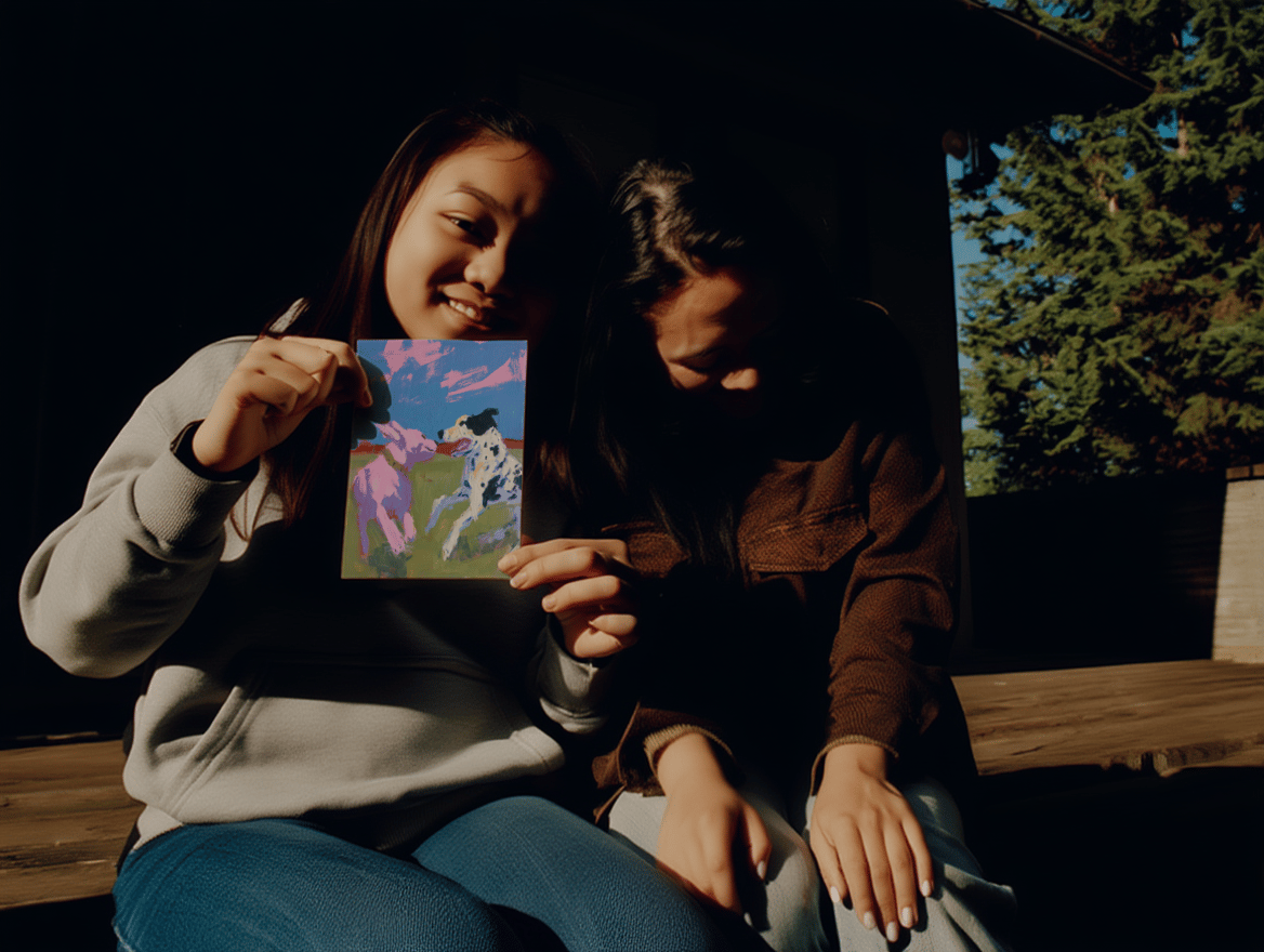 dog sibling painting mockup 6