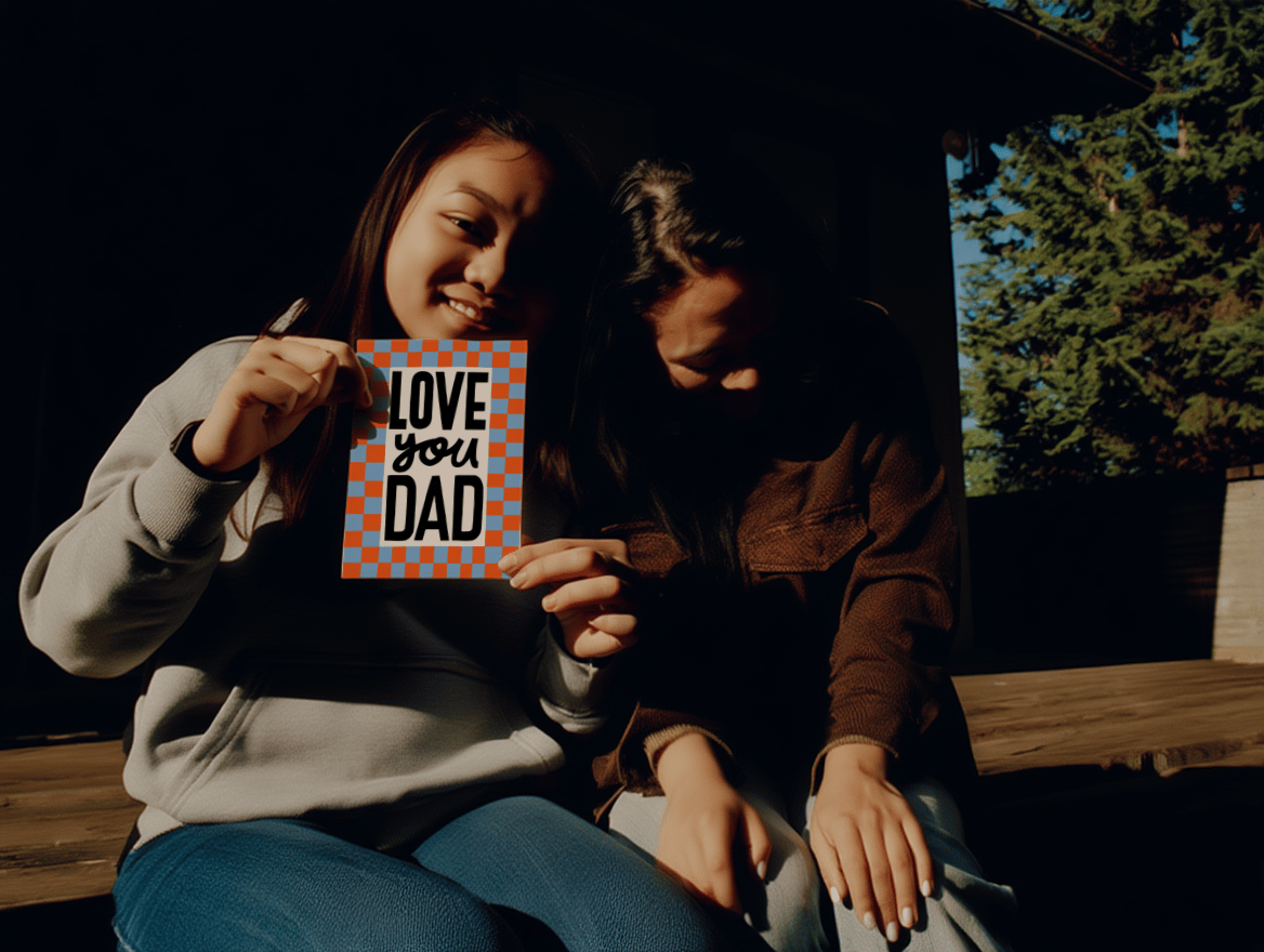 Checkerboard Love You Dad mockup 6