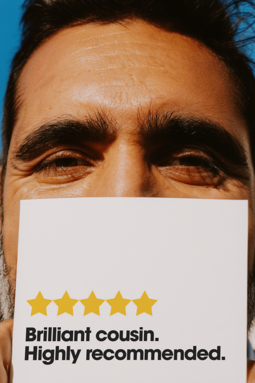Brilliant Cousin Review mockup 6