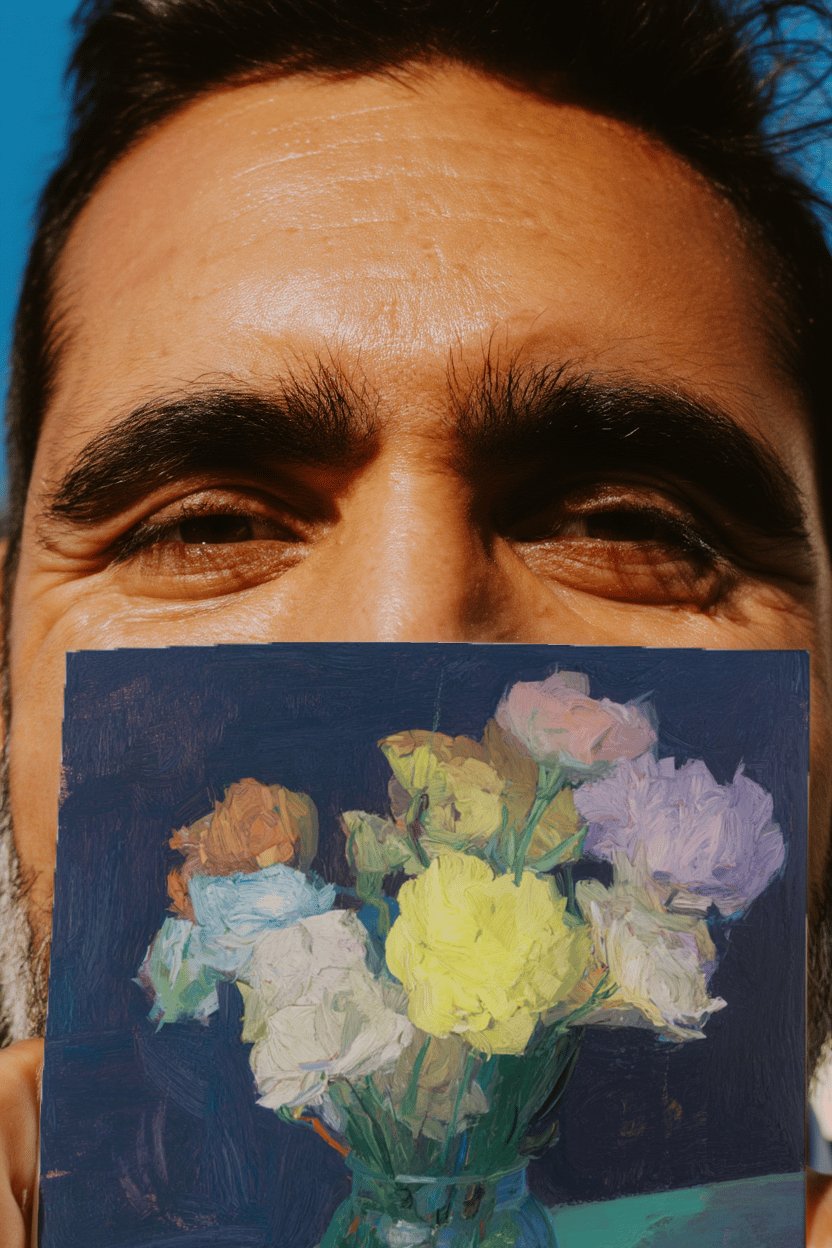 Vivid Blooms in Vase mockup 5